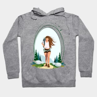 Hiking girl Hoodie